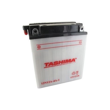 Batterie Plomb Tashima 12v, 12a L: 134, L: 80, H:160mm, + à Gauche Pour Autoportée, Motos. (livrée A