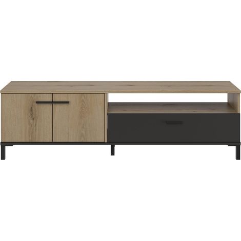 Gami TV-Möbel Schwarz 160 cm Wohnzimmerschrank (1/5)