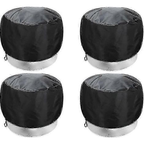Lot de 4 couvercles de protection pour turbines de toiture, protection pour turbines de ventilation, protection pour turbines de toiture de maison (1/5)