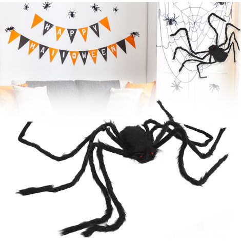 Plüsch-Halloweenspinne, gruselige schreiende Spinne, Deko-Accessoire für Spukhäuser (1/5)