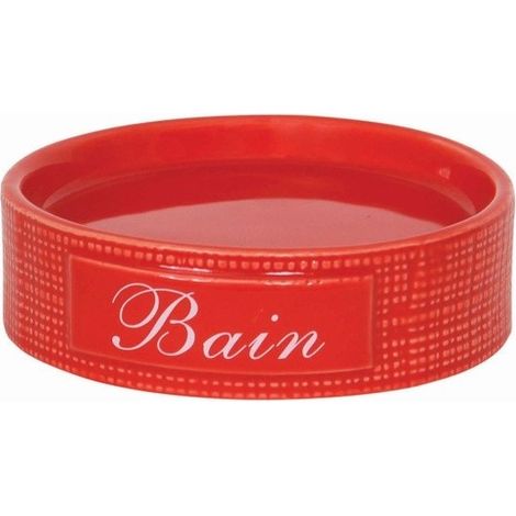 Porte Savon Céramique DINAN Rouge MSV