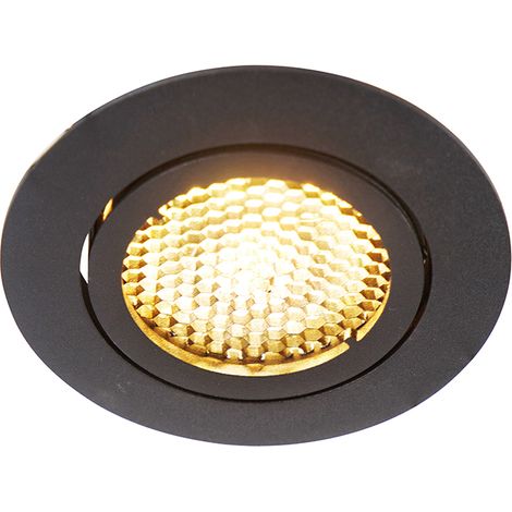 Smart Recessed Spotlight Black Incl. WiFi GU10 Adjustable - Ude Honey