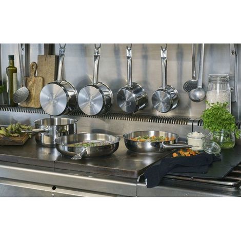 Casseruola BAUMALU Primo 20 in inox da 20 cm, ampia capienza, argento metallizzato (1/2)