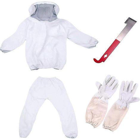 Combinaison de protection pour apiculteur, blanche (1/5)