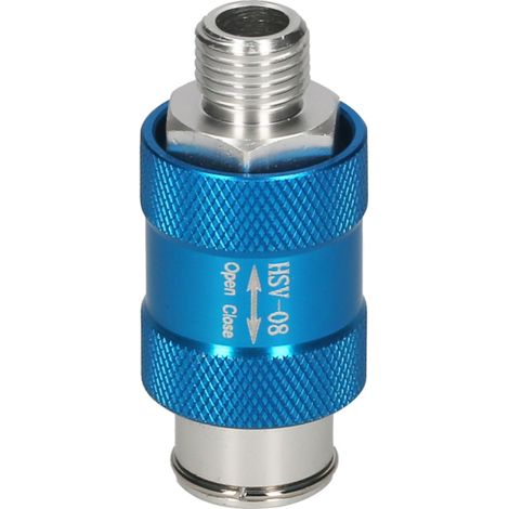 Vanne à glissière manuelle 1/4 pouce, vanne de régulation de débit pneumatique, vanne manuelle en alliage d'aluminium (1/5)