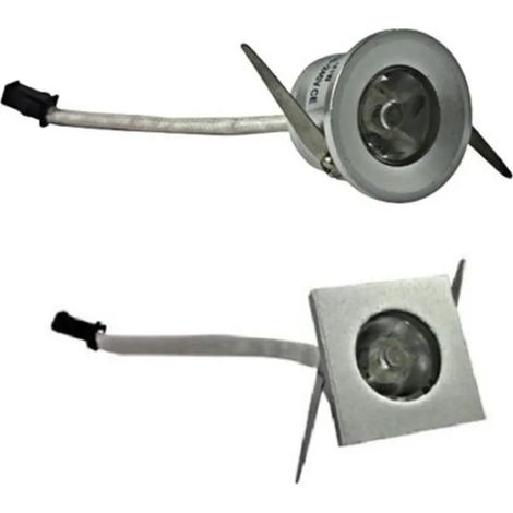 TrAdE Shop Traesio - Faretti Da Incasso A Led Per Cielo Stellato Scale Stellate Luce Fredda Calda - -Bianco Freddo  Tondo    - (1/2)