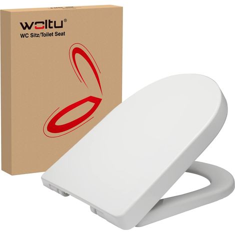 WOLTU WC Toilet Seats Soft Close Adjustable Hinge Quick Release High Quality Top Fixed (1/5)