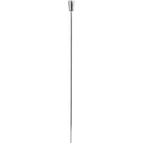 Bouchon d'évier à bouton – Tige en laiton chromé – Bouton en plastique chromé – Pour installations sanitaires – Sélection Cazabox