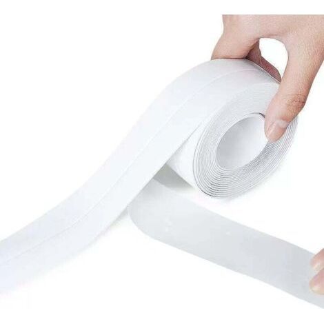 PA Rouleau de Joints Adhésifs Cuisine et Salle de Bain Épaisseur 2.2cm Longueur 3.2m Blanc (1/4)