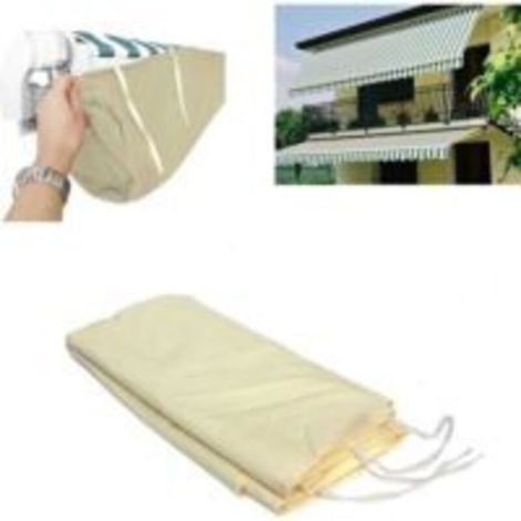 Sac de rangement pour auvent volet roulant rétractable housse de protection étanche à la poussière et à l\\'eau 4M beige (1/3)