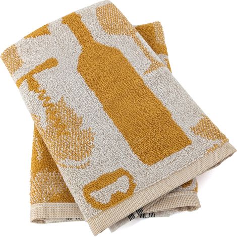 Torchon de cuisine VITIS aspect éponge 100 % coton 50x50 cm (1/5)