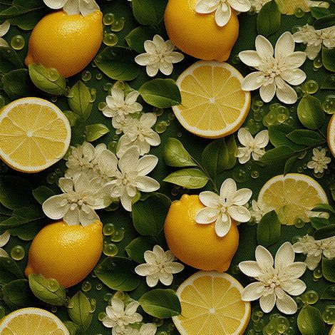 Tissu d'ameublement extérieur Oxford - Motif fruits  DX6476 (1/5)