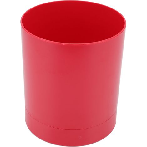 360° drehbarer Besteckhalter, einfacher Essstäbchenkorb, Geschirraufbewahrung, rot, ideal für die Küche. (1/5)