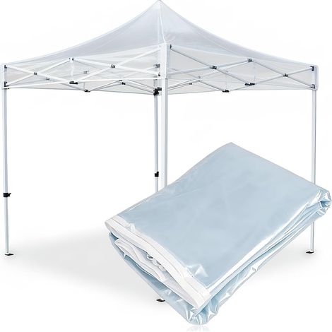 Auvent de rechange transparent pour tonnelle (PVC transparent, 2 x 2 m) (1/5)