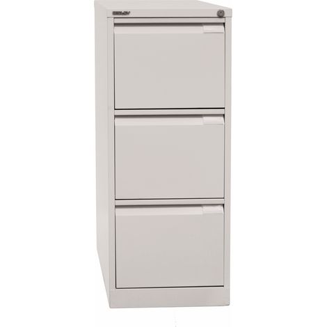 BISLEY Hängeregistratur Schrank - 3 Schübe Lichtgrau