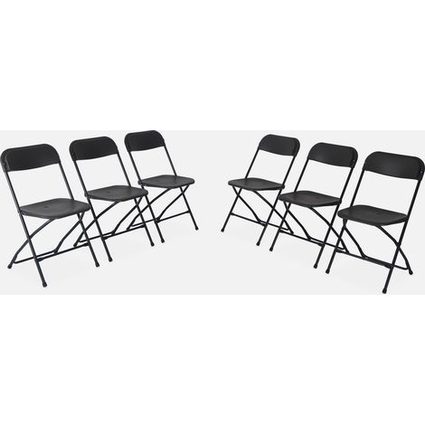 Sillas plegables para eventos, set de 6