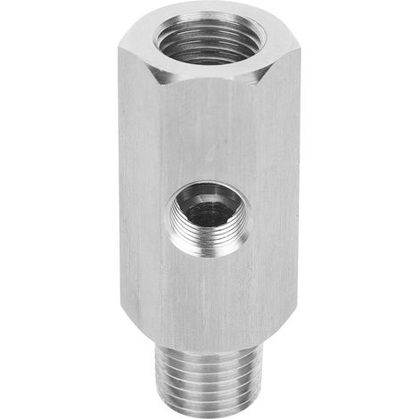 Adaptateur polyvalent pour manomètre de pression d'huile, cylindre de moteur auto 1/4NPT à 1/8NPT, acier T304 (1/5)