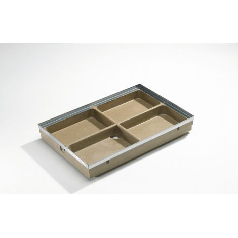 ACO Bodenwanne Vario Polymerbeton 60 x 40 cm inkl. Stahlzarge Schuhabstreifer