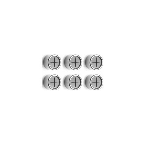 Set di 6 fermagli per asciugamani, porta asciugamani adesivi, porta asciugamani a ventosa, per bagno, armadio e ripostiglio (rotondi in ABS) - Crezuo (1/4)