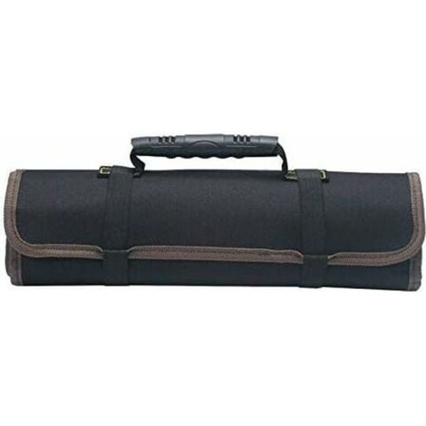 Tragbarer, leerer Werkzeugkoffer mit 22 Fächern, Werkzeugtaschen, Werkzeugorganizer, aufrollbare Werkzeugtasche aus 600D Oxford-Gewebe (Werkzeug nicht enthalten) - LIAIKI