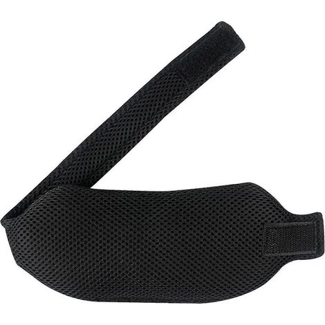 Ceinture anti-ronflement réglable pour le cou, soutien de la mâchoire et de la menton, aide au sommeil nocturne-black (1/5)