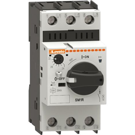 Interruttore automatico per motori con manopola, 0,75 kW a 400 V CA, 1,6-2,5 A, 100 kA, SM1R0250 (1/3)