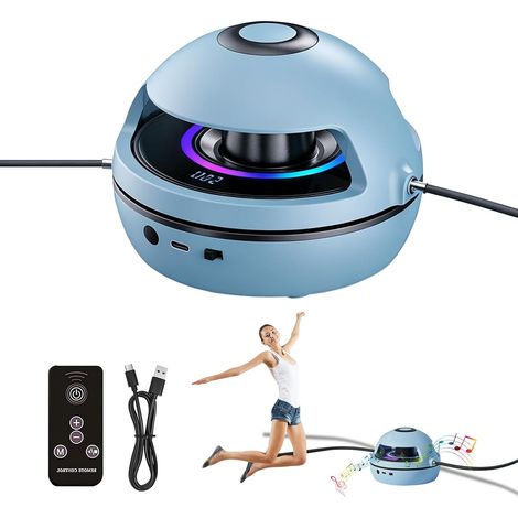 Electronic Skipping Rope, Smart Skipping Machine, Automatic Skipping Rope with Counter, Remote Control, LED Display and Bluetooth Music, 10 Speed Levels, Fitness Equipment (1/5)