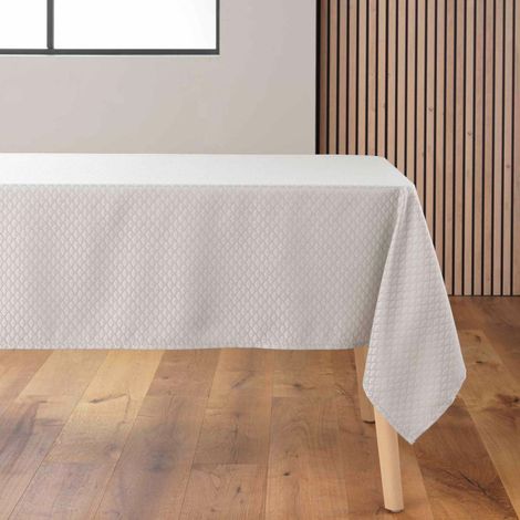 Nappe Jacquard Imprimé "Artea" 140x240cm Taupe (1/4)