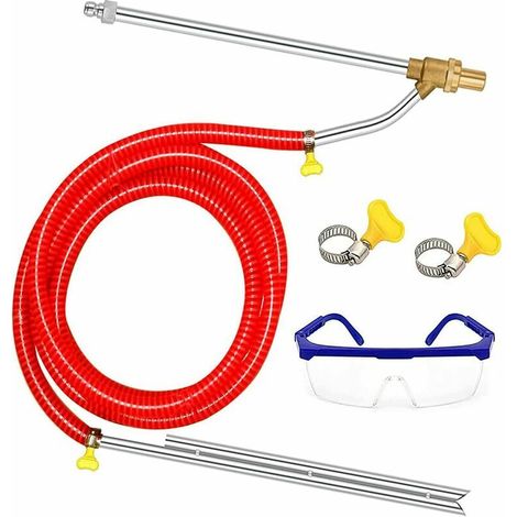 RHG Kit de sablage Haute Pression pour Nettoyeur Haute Pression et sablage Humide 5000 PSI, déconnexion Rapide 1/4", avec Masque, Orifice 3,5, pour Nettoyage abrasif