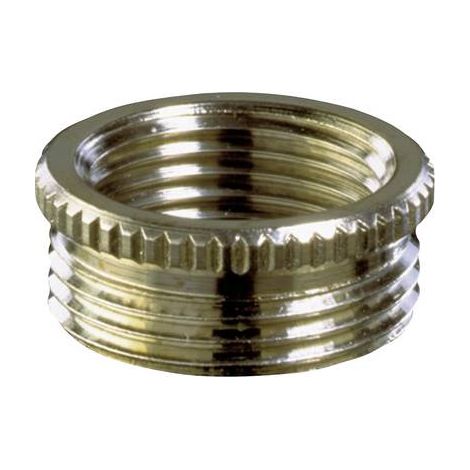 WISKA Adapter M/PG von M16x1,5 auf PG7x1,27 MZM-M/PG rund mit Rändel Messing (CuZn) vernickelt Anschlussgewinde 5,0mm - 1 Stück (1/2)
