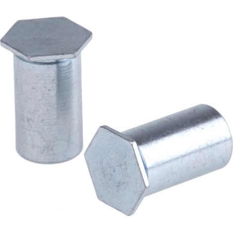 Entretoise auto-sertissable RS PRO Acier Zingué, M3 ( Prix pour Sachet de 50 )