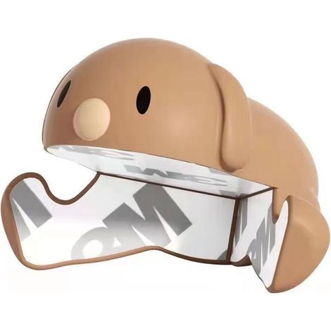 1PC bébé dessin animé sécurité chiot Table coin protecteur sécurité Silicone souple bord de protection couverture pour enfant meubles de sécurité (couleur café) (1/5)