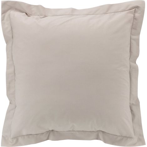 Taies d'oreiller x2 Percale 63x63 cm Naturel (1/2)