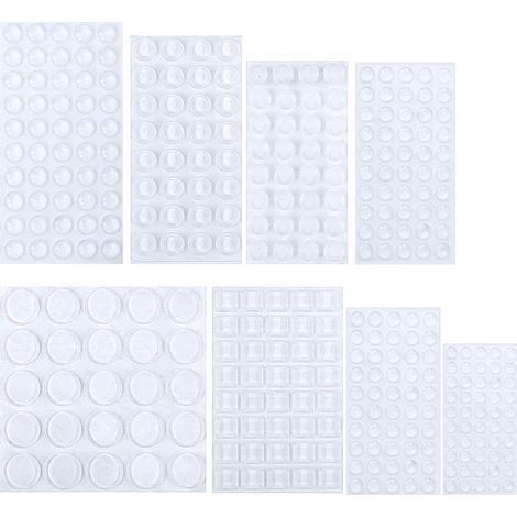 329PCS Tampon de Protection en Caoutchouc. Amortisseur Porte Placard. Tampon Caoutchouc Transparent Pieds. Butées de Protection en Caoutchouc Pour Portes de Placard. Salle de Bain. 8 Tailles (1/5)