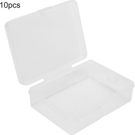 Lot de 10 petites boîtes de rangement transparentes et portables pour outils de tatouage (1/5)