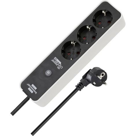 BRENNENSTUHL CONNECT ECOLOR MULTIPRISE WIFI WS EC0102/ BOÎTE DE DISTRIBUTION INTELLIGENTE 3 PRISES (WIFI 2,4 GHZ, COMPATIBLE AVE