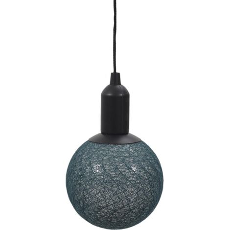 Lampe Suspension à Led "Boule" 24cm Bleu (1/5)