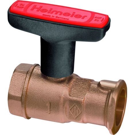 IMI Heimeier Pumpen-Kugelhahn Globo P, Anschluss 1 1/4" x 1" (1/2)