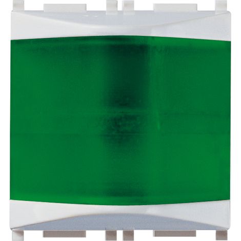 VIMAR - 14387.V.SL Spia prismatica verde Silver