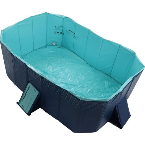 Ej.Life Kinderpool, ufsicherer PVC-Hinterhof, Faltbarer Pool, Faltbarer Pool für Zuhause (1,6 m) (1/5)