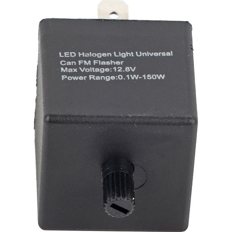 Clignoteur LED 12V 24V 3 broches ajustable Relais clignotant pour feux de signalisation Auto Moto (1/5)