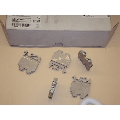 Bloc de jonction gris borne vissee 6mm2