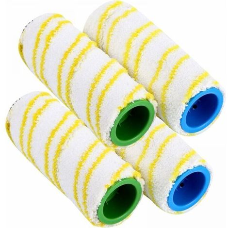 Lot de 4 rouleaux de rechange jaunes pour aspirateur Karcher FC7 FC5 FC3D FC3 (1/4)