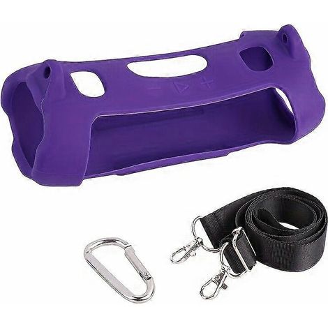 Étui de protection en silicone pour enceinte Bluetooth portable avec bandoulière, style sac à dos de voyage (1/5)
