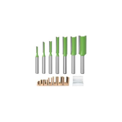 Fräser-Set, 7-teilig, Hartmetall, 6-mm-Schaft, Multifunktionsfräser, Holzbearbeitungswerkzeug – Crezuo