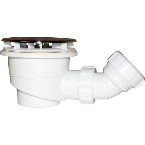 Bonde de receveur bonde de douche 90 mm avec le siphon 90cm bonde de douche haut débit extra plate couverture chromé diamétre 90mm (1/4)