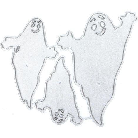 Matrices de découpe en métal - Fantômes d'Halloween pour scrapbooking et loisirs créatifs (1/4)