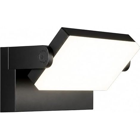 60W Outdoor LED Wall Light 5000LM 6000K IP65 Black 360° (1/5)