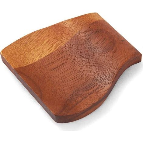 Repose-cuillère avec base, porte-cuillère en bois de qualité supérieure pour plan de travail, marron (1/5)