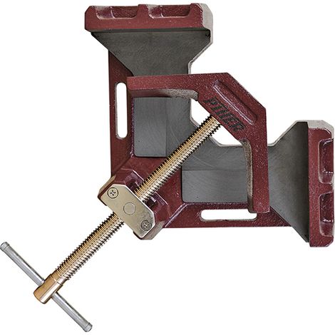 Piher – Presse d'angle pour métal 65x35mm – Fabriquée en fonte nodulaire – Réglage précis à 90° – Vis protégée par bain de cuivre anti-adhérent
